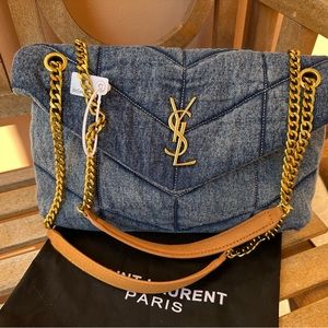 YSL Medium LouLou Denim Bag